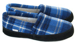 Polar Feet Men's Perfect Mocs Blue Flannel