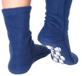 Kids' Nonskid Fleece Socks - Denim