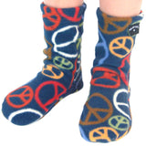 Polar Feet Kids Fleece Socks - Peace