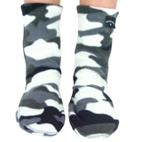 Polar Feet Kids Fleece Socks - Snow Camo