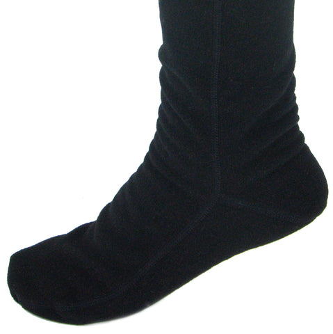 Over The Knee Fleece Socks - Black – Polar Feet Canada
